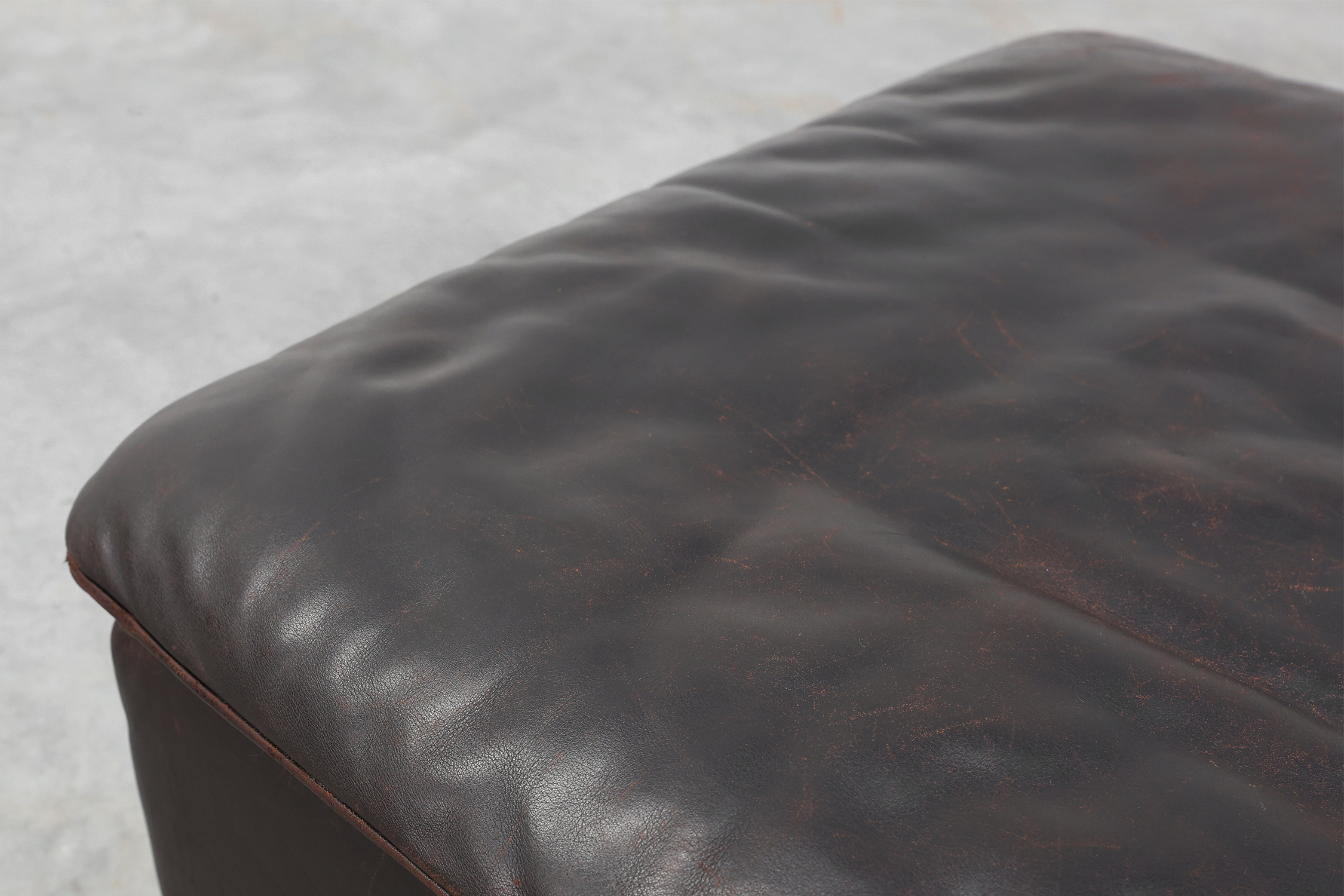 Mid-century De Sede DS‑11 Ottoman in Brown Leather, Switzerland 1960sthumbnail